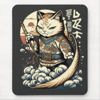 Japanische Katze Japan Waves kawaii Manga Anime Mousepad