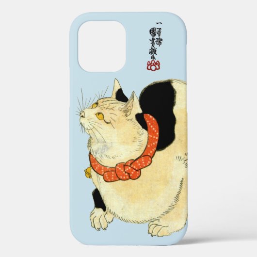 Japanische Katze, Kuniyoshi (Farbe änderbar) Case-Mate iPhone Hülle (Rückseite)