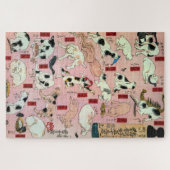 Japanische Katze, Kuniyoshi, Ukiyo-e Puzzle (Horizontal)