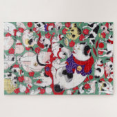 Japanische Katze, Ukiyo-e Puzzle (Horizontal)
