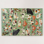 Japanische Katze, Yoshifuji, Ukiyo-e Puzzle (Horizontal)