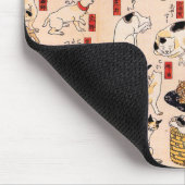 Japanische Katzen durch Utagawa Kuniyoshi Mousepad (Ecke)