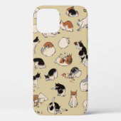 Japanische Katzen (farbänderbar) Case-Mate iPhone Hülle (Rückseite)