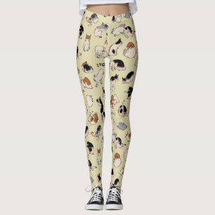 Japanische Katzen (farbänderbar) Leggings