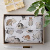 Japanische Katzen (Farbwechsel im Hintergrund mögl Seidenpapier (Geschenk)