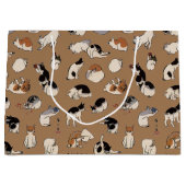 Japanische Katzen, Hiroshige, Ukiyo-e Große Geschenktüte (Vorderseite)