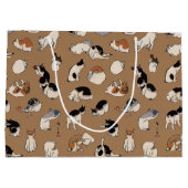 Japanische Katzen, Hiroshige, Ukiyo-e Große Geschenktüte (Rückseite)