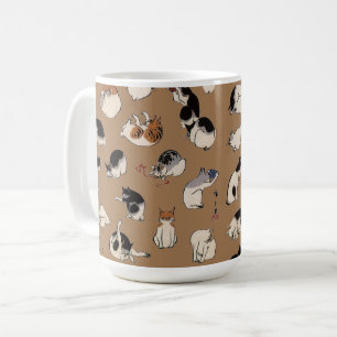 Japanische Katzen, Hiroshige, Ukiyo-e Kaffeetasse
