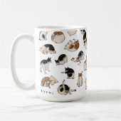 Japanische Katzen, Hiroshige, Ukiyo-e Kaffeetasse (Links)