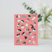 Japanische Katzen, Hiroshige, Ukiyo-e Postcard Postkarte (Stehend Vorderseite)