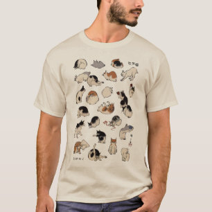 Japanische Katzen, Hiroshige, Ukiyo-e T-Shirt