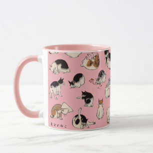 Japanische Katzen, Hiroshige, Ukiyo-e Tasse