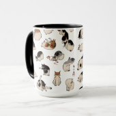 Japanische Katzen, Hiroshige, Ukiyo-e Tasse (Vorderseite Links)