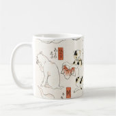 Japanische Katzen Kaffeetasse (Links)