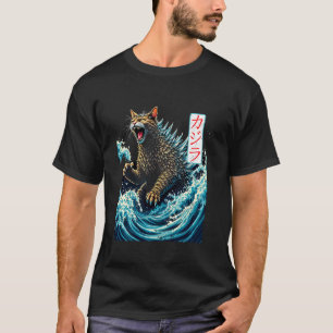 Japanische Katzen Kawaii Tee Japan Katze Monster &