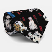 Japanische Katzen, Kuniyoshi, Ukiyo-e Krawatte (Gerollt)