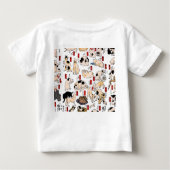 Japanische Katzen Ukiyo-e Funny kitty Baby T-shirt (Rückseite)
