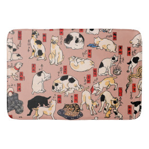 Japanische Katzen Ukiyo-e Funny kitty Badematte