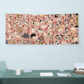 Japanische Katzen Ukiyo-e Funny kitty Banner (Messe)
