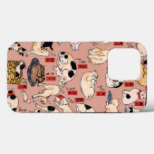 Japanische Katzen Ukiyo-e Funny kitty Case-Mate iPhone Hülle (Rückseite (Horizontal))
