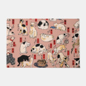 Japanische Katzen Ukiyo-e Funny kitty Fußmatte (Vorderseite)