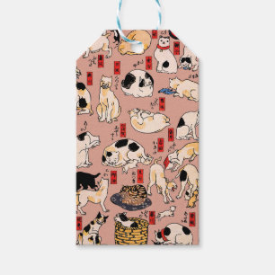 Japanische Katzen Ukiyo-e Funny kitty Geschenkanhänger