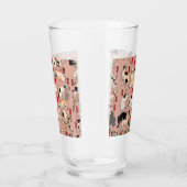 Japanische Katzen Ukiyo-e Funny kitty Glas (Rechts)