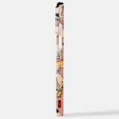 Japanische Katzen Ukiyo-e Funny kitty iPhone Hülle (Linke Seite)