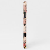 Japanische Katzen Ukiyo-e Funny kitty iPhone Hülle (Rechte Seite)