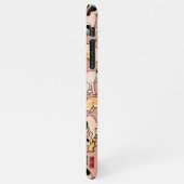 Japanische Katzen Ukiyo-e Funny kitty iPhone Hülle (Linke Seite)