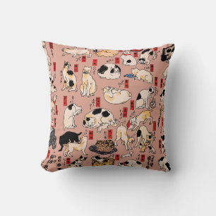 Japanische Katzen Ukiyo-e Funny kitty Kissen