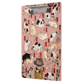 Japanische Katzen Ukiyo-e Funny kitty Klemmbrett (Links)