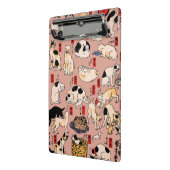 Japanische Katzen Ukiyo-e Funny kitty Mini Klemmbrett (Gewinkelt2)