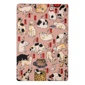 Japanische Katzen Ukiyo-e Funny kitty Mini Klemmbrett (Rückseite)