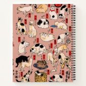 Japanische Katzen Ukiyo-e Funny kitty Notizblock (Rückseite)