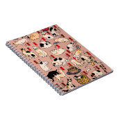 Japanische Katzen Ukiyo-e Funny kitty Notizblock (Rechte Seite)