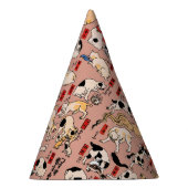 Japanische Katzen Ukiyo-e Funny kitty Partyhütchen (Rechts)