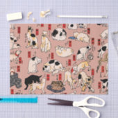Japanische Katzen Ukiyo-e Funny kitty Seidenpapier (Handwerk)