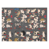 Japanische Katzen Ukiyo-e Funny kitty Tischdecke (Vorderseite (Horizontal))