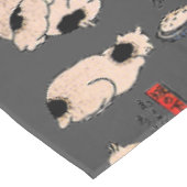 Japanische Katzen Ukiyo-e Funny kitty Tischdecke (Schrägansicht)