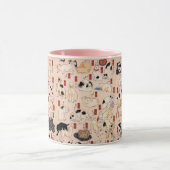 Japanische Katzen, Utagawa Kuniyoshi, Ukiyo-e Tasse (Zentrum)