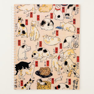 Japanische Katzen von Utagawa Kuniyoshi Planer