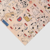 Japanische Katzen von Utagawa Kuniyoshi Tissue Pap Seidenpapier (Detail)