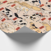 Japanische Katzen von Utagawa Kuniyoshi Wrapping P Geschenkpapier (Ecke)