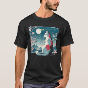 Japanische Katzenberg-Sakura-Kirschblüten-Frauen T-Shirt