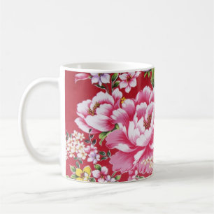 Japanische Kimono-Blumen Kaffeetasse