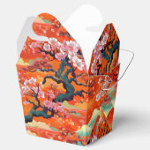 Japanische Kimono Fabric stilisierte die Gevor Box Geschenkschachtel (Geöffnet)