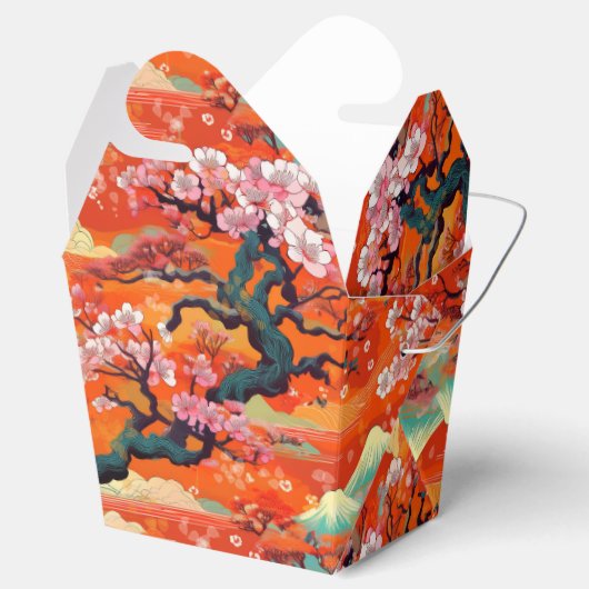 Japanische Kimono Fabric stilisierte die Gevor Box Geschenkschachtel (Geöffnet)