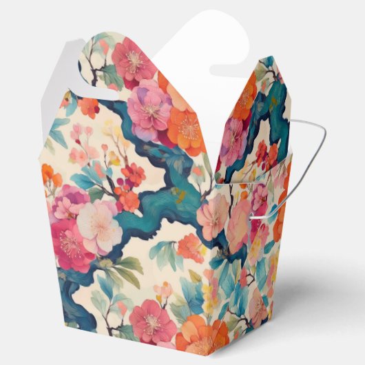 Japanische Kimono Fabric stilisierte die Gevor Box Geschenkschachtel (Geöffnet)