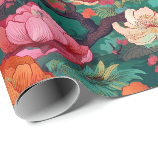 Japanische Kimono Fabric-Verpackung Geschenkpapier (Rolleneckpunkt)